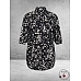 KAFFE CURVE Tuniek/Blouse Sonna Zwart/Wit